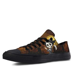 Cute Death Black low-top sneakers