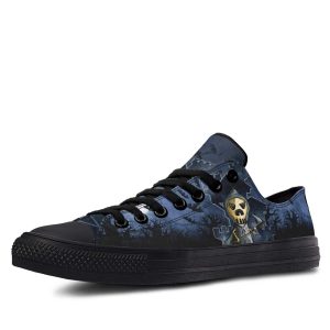 Dark Blue Death Black low-top sneakers