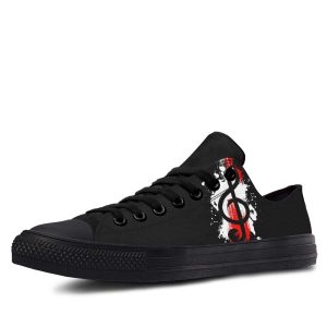Painting Music Black low-top sneakers