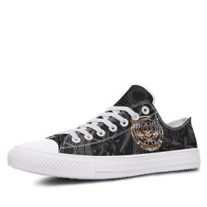Ride With Style Black low-top sneakers