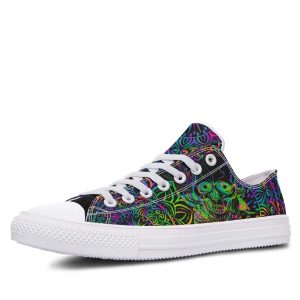 Colorful Madala Skull White low-top sneakers