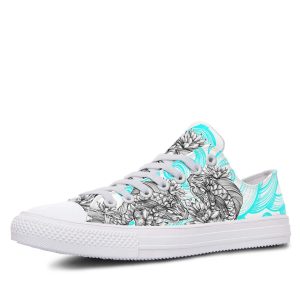 Fish Tattoo White low-top sneakers