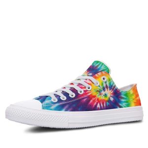 Colorful Dye-tie White low-top sneakers